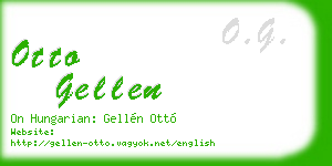otto gellen business card