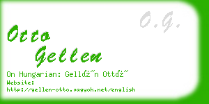 otto gellen business card